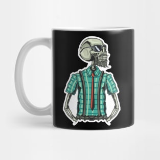 hipster skull Mug